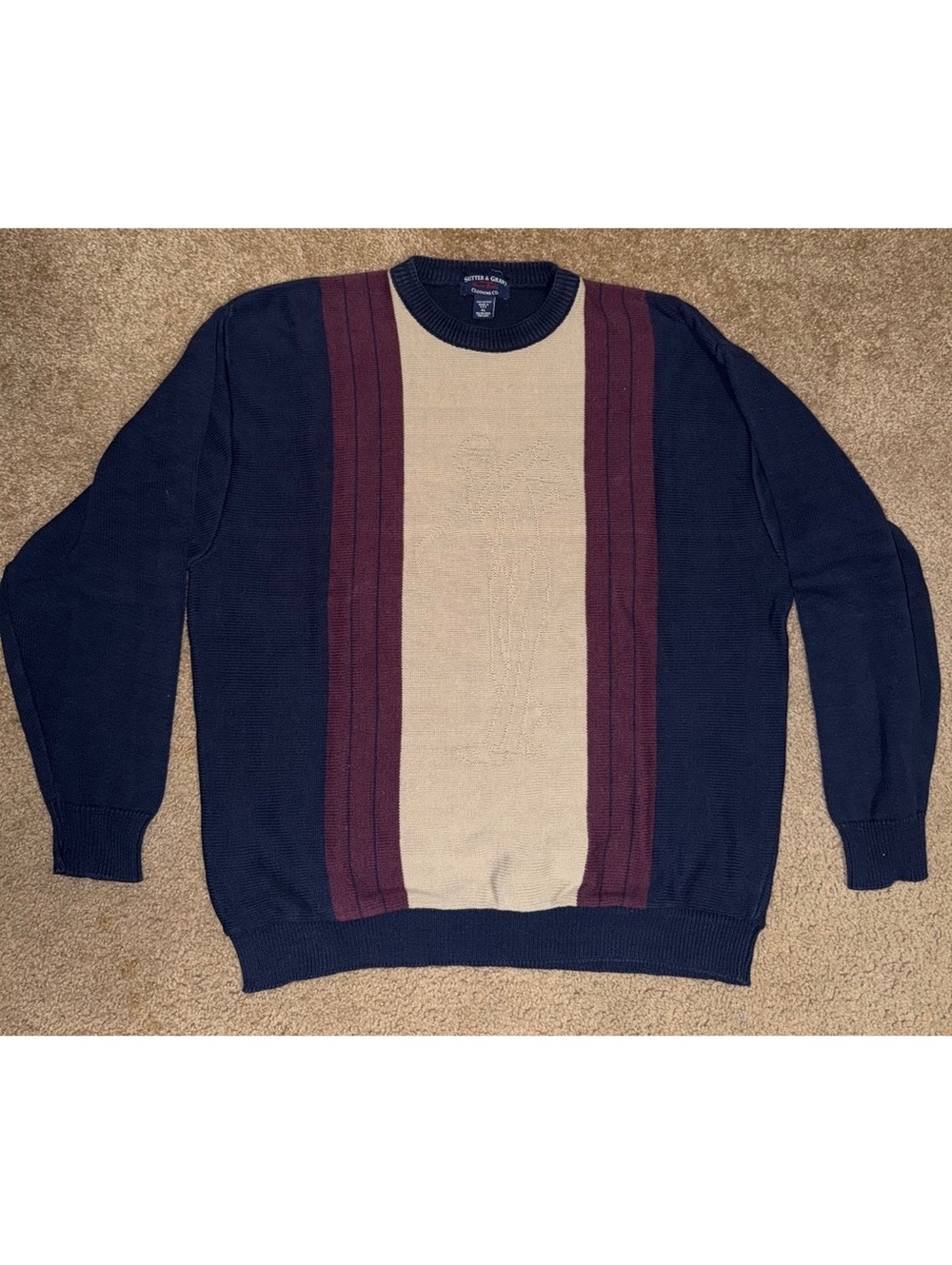 Sutter & Grant Men's Crew Neck Sweater Size XL Cotton Blend